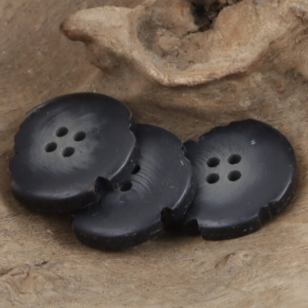 Vintage Imperfect Frosted Four-Hole Resin Buttons for Casual Pants 20pcs - Image 3