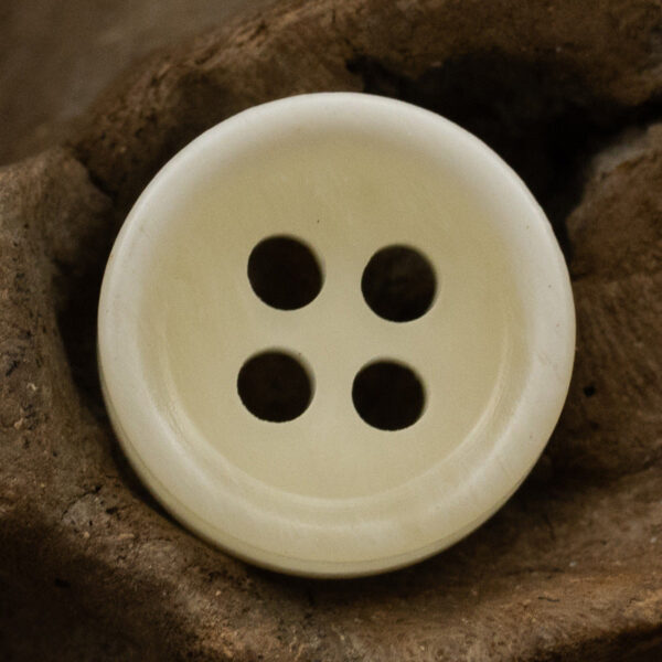 10-11.5MM Dark Khaki Black Textured Resin Shirt Buttons 40 Pack - Image 4