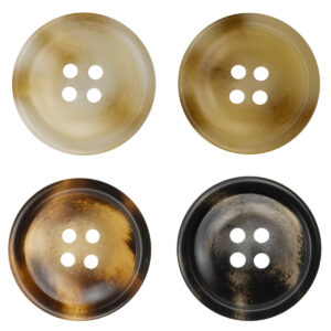 15-25mm Off-White and Khaki Resin Buttons for Woolen Coats 40 Pack