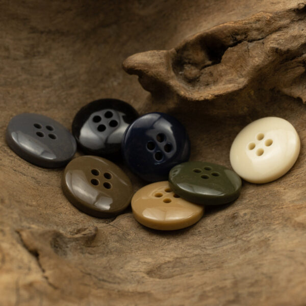 7-Color Round Four-Hole Resin Button Set 70 Pack - Image 2