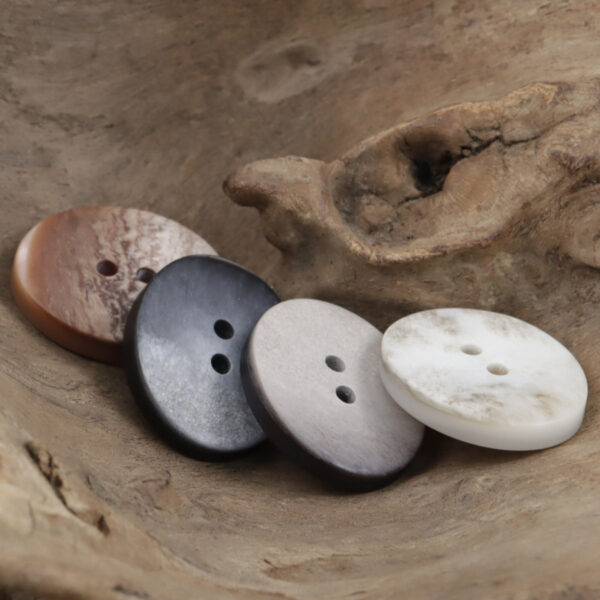 Oval Two-Hole Gradient Resin Buttons Double Sides 40 Pack - Image 2