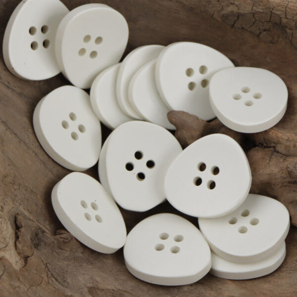 Irregular Triangular Soft-Colored 4-Hole Resin Buttons,30pcs - Lots of Buttons