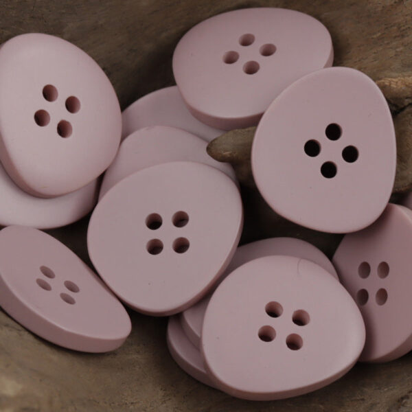 Irregular Triangular Soft-Colored 4-Hole Resin Buttons,30pcs - Lots of Buttons