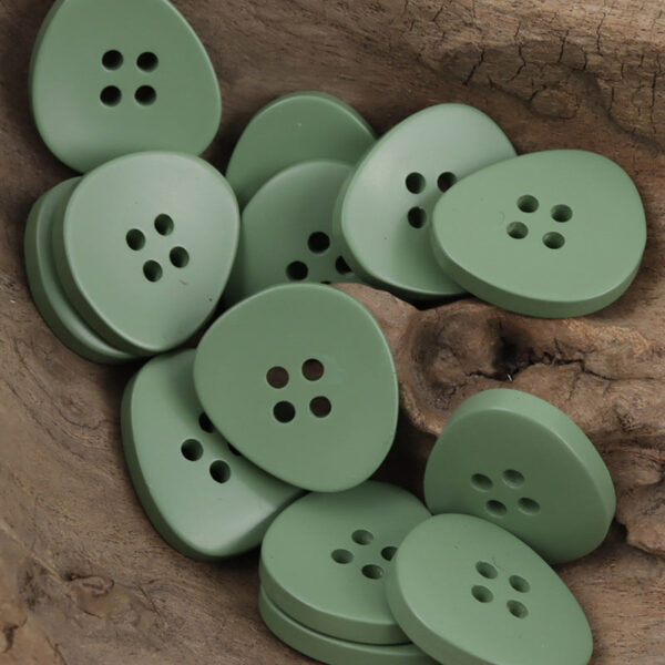 Irregular Triangular Soft-Colored 4-Hole Resin Buttons,30pcs - Lots of Buttons