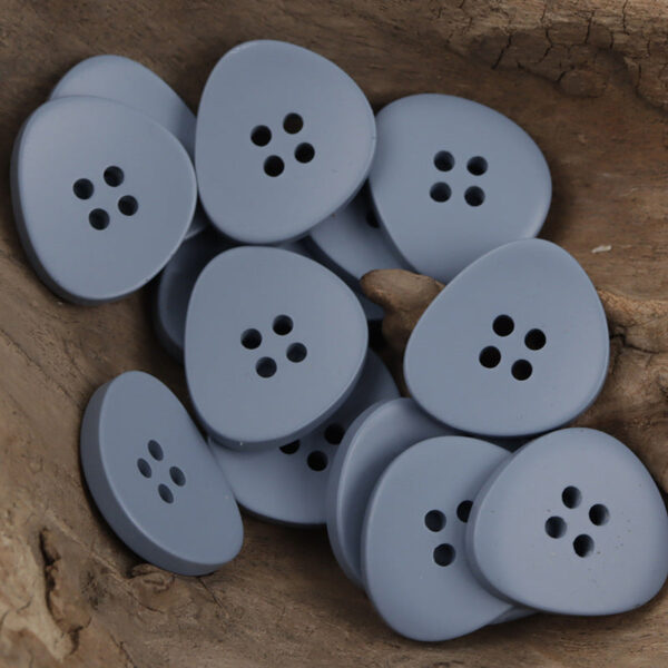 Irregular Triangular Soft-Colored 4-Hole Resin Buttons,30pcs - Lots of Buttons