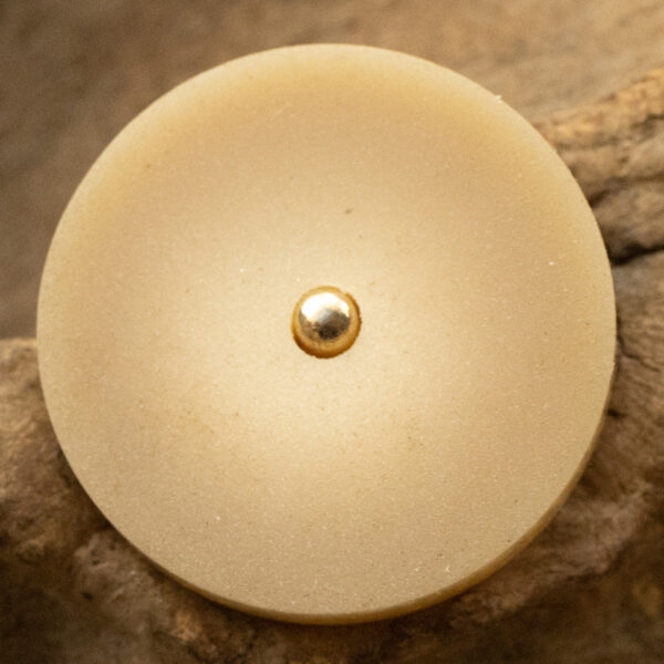 15mm-30mm Round Matte Frosted Orange Resin with Metal Shank 30 Pack - Image 4