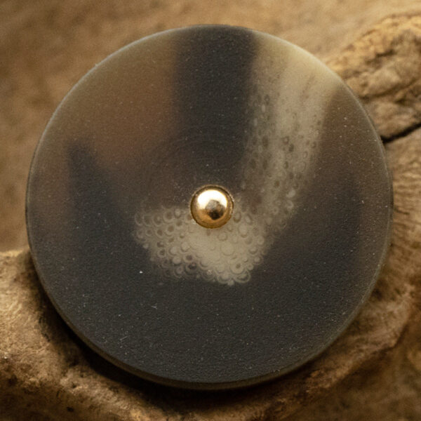15-30mm Black Khaki Resin with White Speckle Metal Shank 30 Pack - Image 6