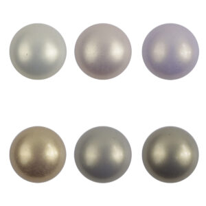 11.5mm Soft-Colored Spherical Resin Buttons for DIY Earrings 10pcs