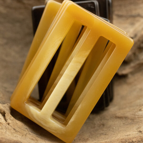 Resin Rectangular Buckle for Adjusting Waist of Coat 10pcs - Lots of Buttons