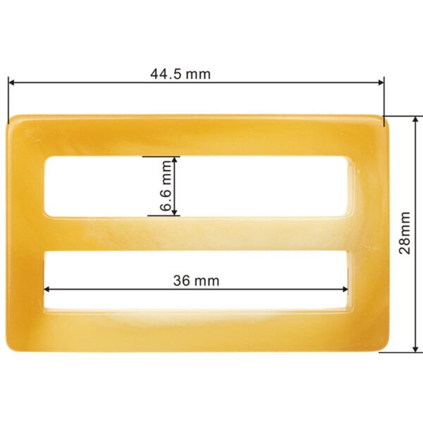 Resin Rectangular Buckle for Adjusting Waist of Coat 10pcs - Lots of Buttons