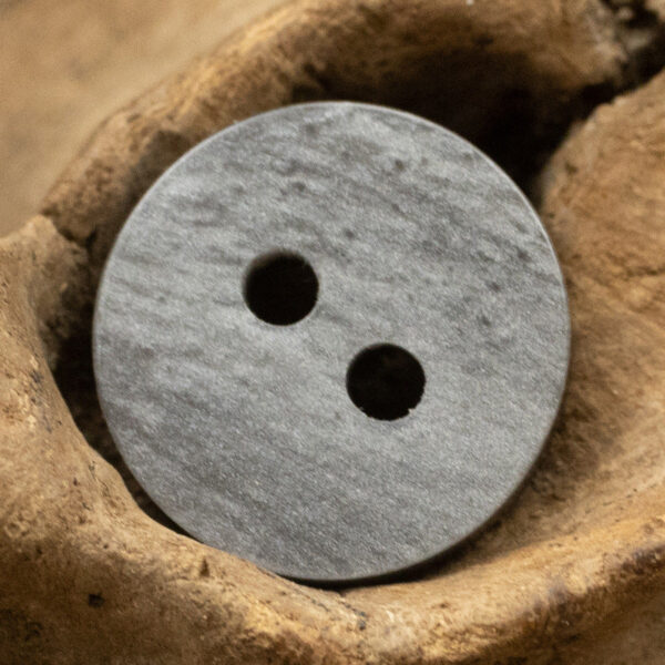 11.5mm Wood Grain Gray Beige Resin Buttons with Gold Rim 48 Pack - Image 4