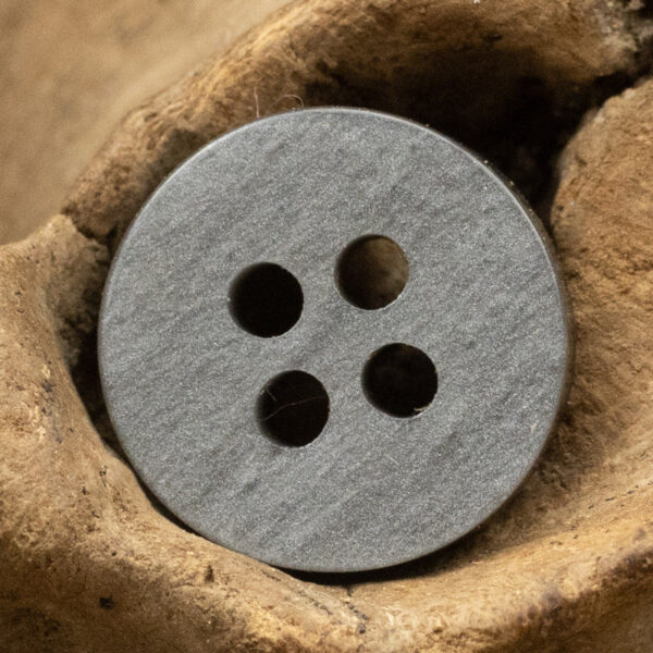 11.5mm Wood Grain Gray Beige Resin Buttons with Gold Rim 48 Pack - Image 6