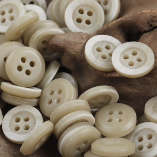 Wide-Edged Wood Grain Resin Buttons for Polo Shirts Collar,50PCS - Lots of Buttons