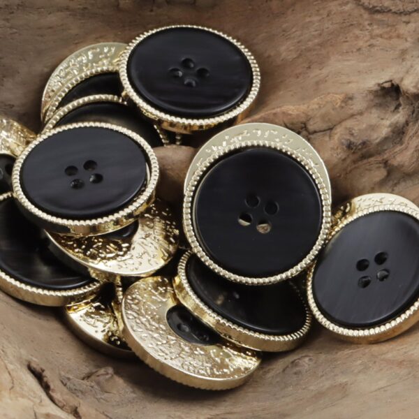 Double-Sided Alloy Resin Two-Tone Buttons for High-End Suit 10pcs - Image 6