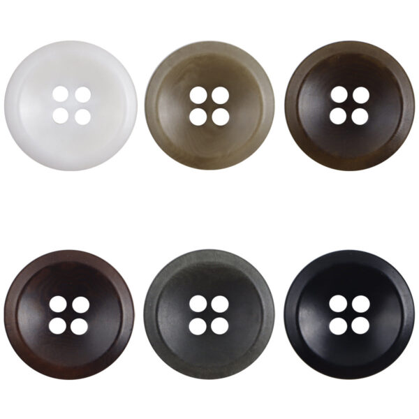 Vintage Natural Tagua Nut Buttons Round 10 Pack