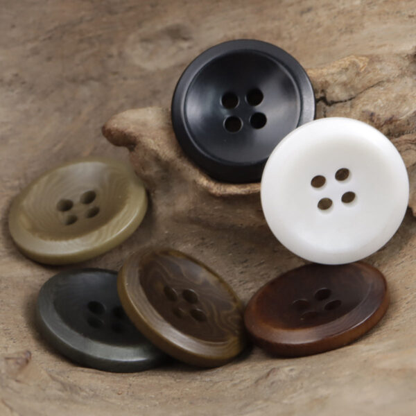 Vintage Natural Tagua Nut Buttons Round 10 Pack