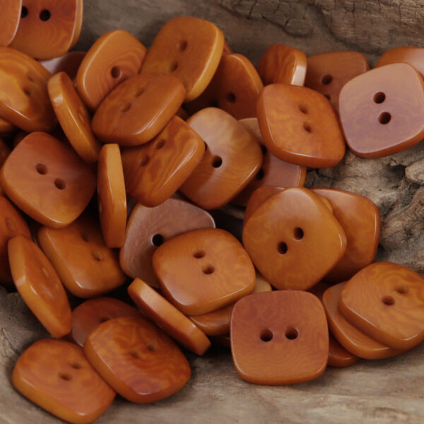 Square Natural Tagut Nut Buttons for Women's Fashion Cardigans,10pcs