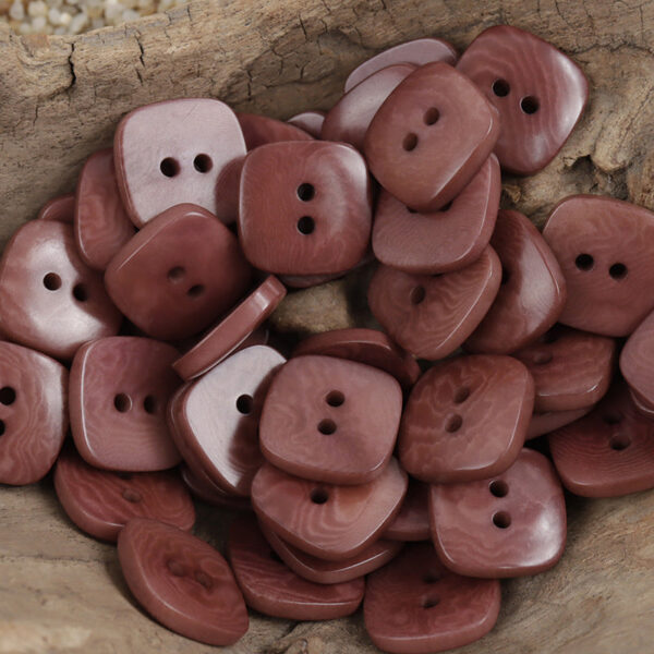 Square Natural Tagut Nut Buttons for Women's Fashion Cardigans,10pcs