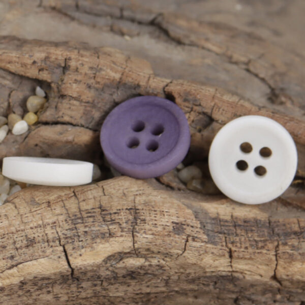 Romantic Round Corozo Tagua Nut Buttons Thin Edge 10pcs