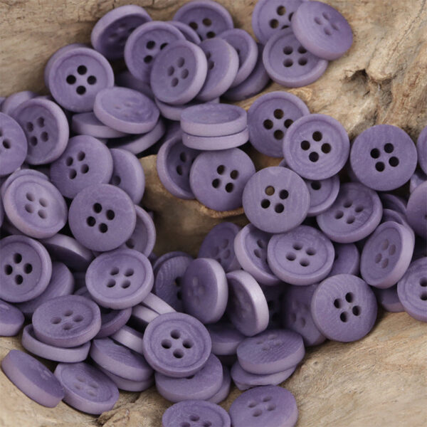 Romantic Round Corozo Tagua Nut Buttons Thin Edge 10pcs