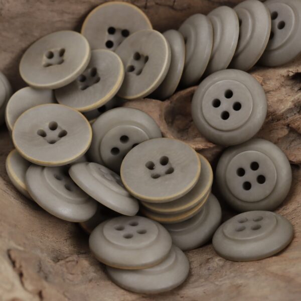Natural Corozo Tagua Nut Buttons,Round Four-Hole,50pcs