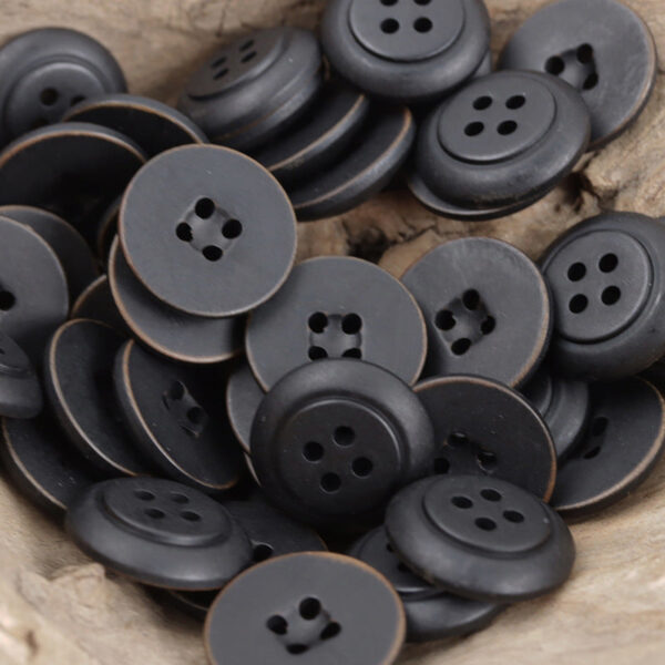 Natural Corozo Tagua Nut Buttons,Round Four-Hole,50pcs
