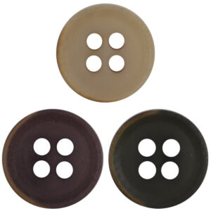 11.5mm Vintage Burnt Edge Tagua Nut Garment Buttons 20pcs 