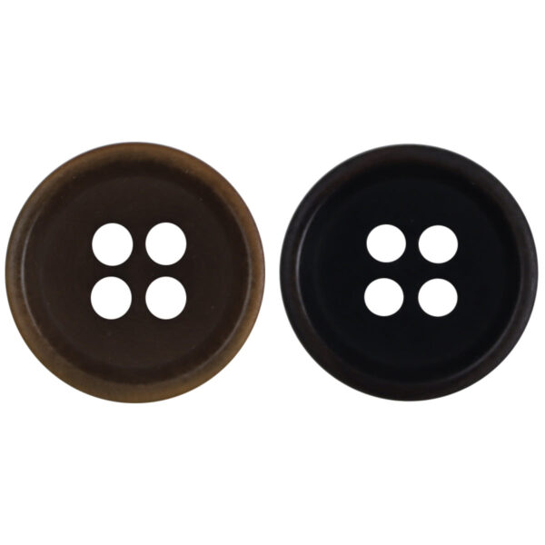 15mm Burnt-Edge Four-Hole Natural Fruit Buttons for Linen Dresses 10PCS