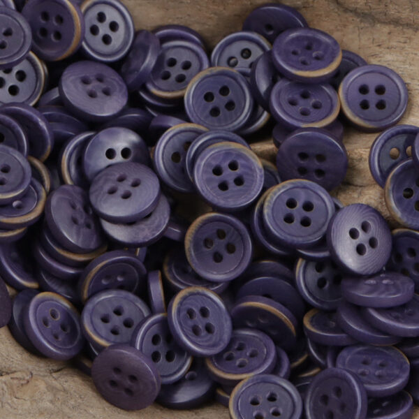 11.5mm Deep Purple Natural Fruit Buttons for Corduroy Shirts 40 Pack - Image 4
