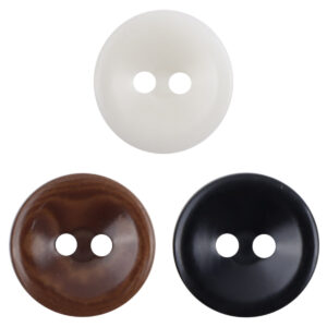 11.5mm Round 2-Hole Natural Tagua Nut Corozo Buttons 10 Pack 