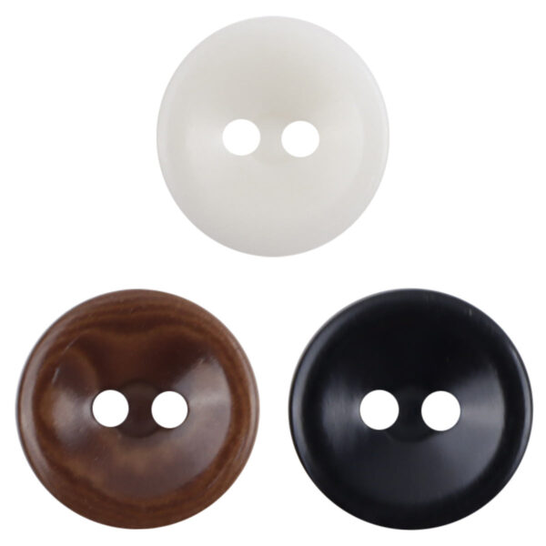 11.5mm Round 2-Hole Natural Tagua Nut Corozo Buttons 10 Pack