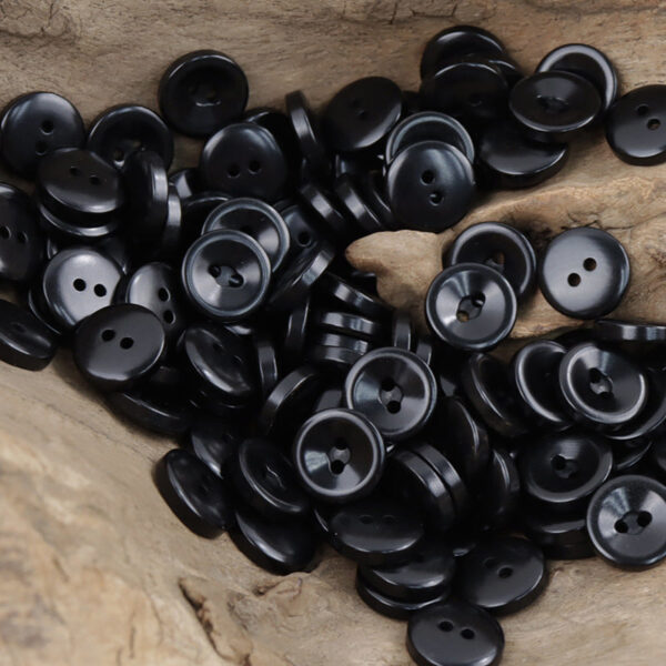 11.5mm Round 2-Hole Natural Tagua Nut Corozo Buttons 10 Pack