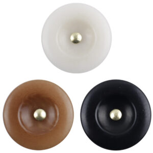 Natural Tagut Nut Corozo Buttons with Metal Shanks  15mm Round - Lots of Buttons