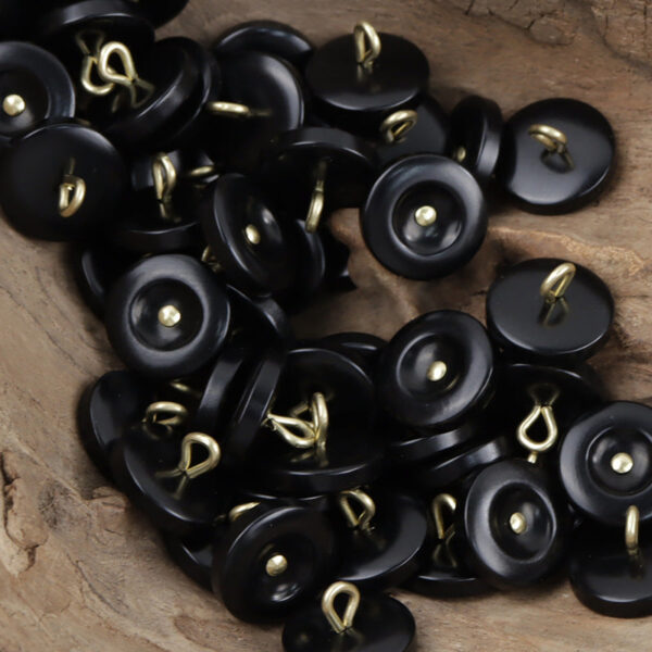 Natural Tagut Nut Corozo Buttons with Metal Shanks  15mm Round - Lots of Buttons
