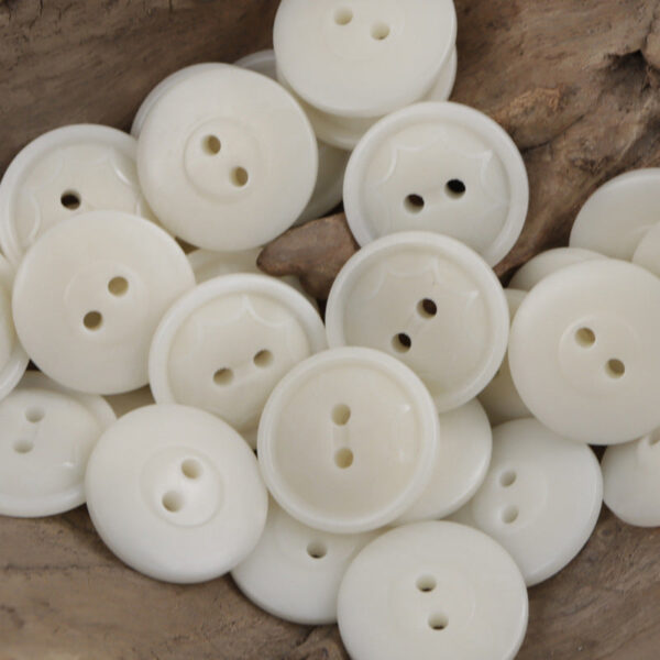Round Two Hole Octagram Natural Tagut Nut Buttons 10pcs - Lots of Buttons
