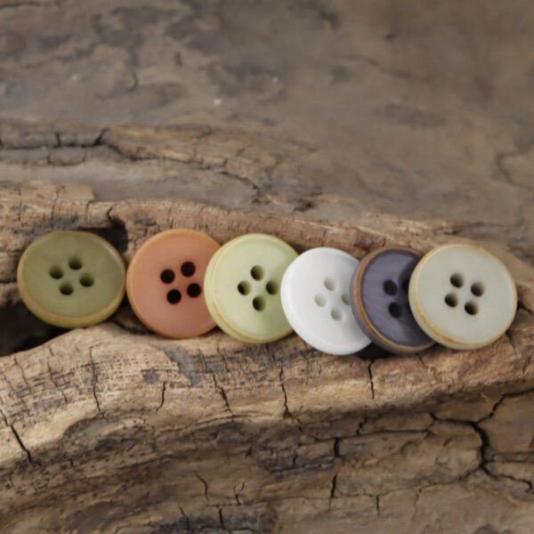 11.5mm Colorful Wakakusa Natural Palm Tagut Nut Buttons 60 Pack - Lots of Buttons