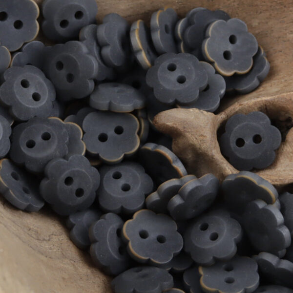 11.5mm Matte Floral Natural Tagut Nut Buttons for Kids 20pcs - Lots of Buttons