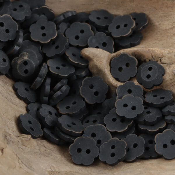 11.5mm Matte Floral Natural Tagut Nut Buttons for Kids 20pcs - Lots of Buttons