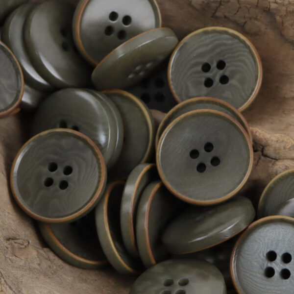 Burnt Vintage Dark Blue Natural Fruit Tagut Nut Buttons 10pcs - Image 3