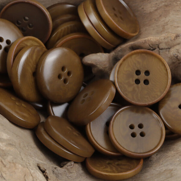 Burnt Vintage Dark Blue Natural Fruit Tagut Nut Buttons 10pcs - Image 4