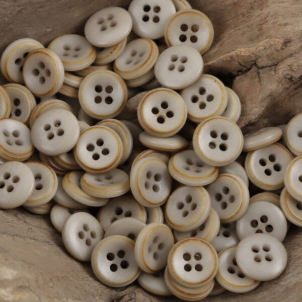 11.5mm Burnt Fruit Buttons for DIY Bracelet Decoration 40 Pack - Image 3