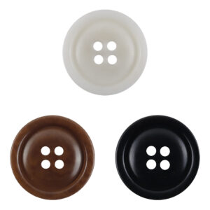 White Four-Hole Fruit Tagut Nut Buttons for Hoodies 10pcs