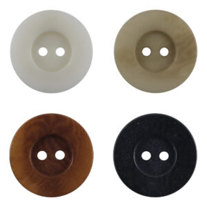 Classic Black White Two-Hole Tagut Nut Buttons for Knitted Cardigans 10pcs