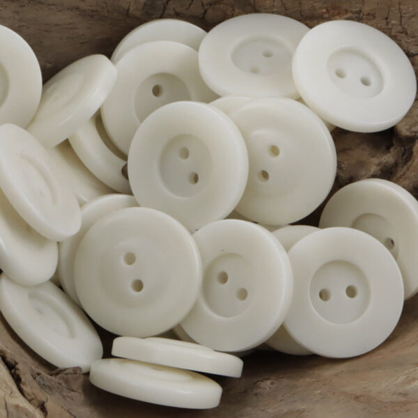 Classic Black White Two-Hole Tagut Nut Buttons for Knitted Cardigans 10pcs - Image 3