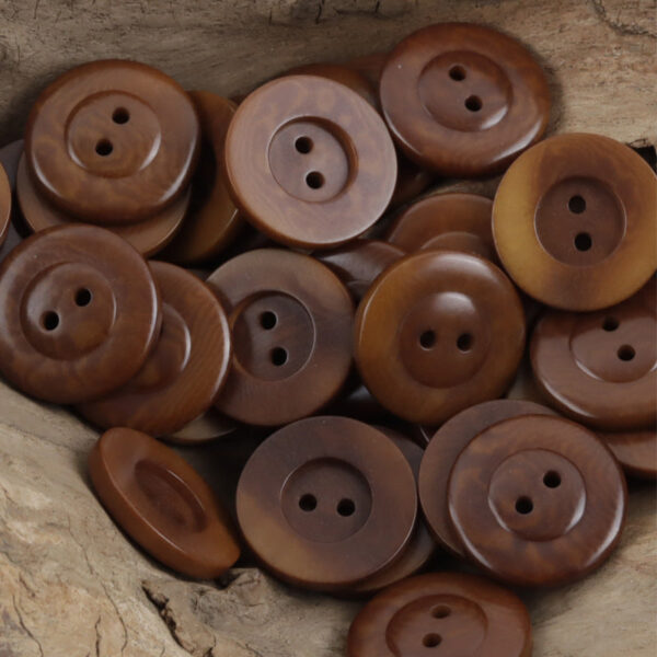 Classic Black White Two-Hole Tagut Nut Buttons for Knitted Cardigans 10pcs - Image 5
