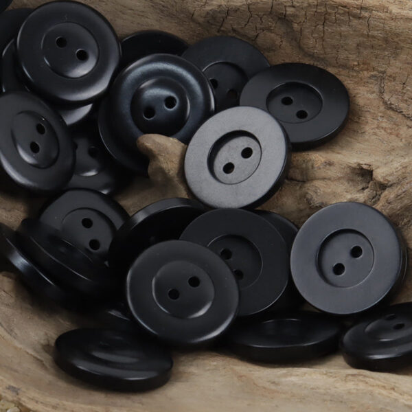 Classic Black White Two-Hole Tagut Nut Buttons for Knitted Cardigans 10pcs - Image 6