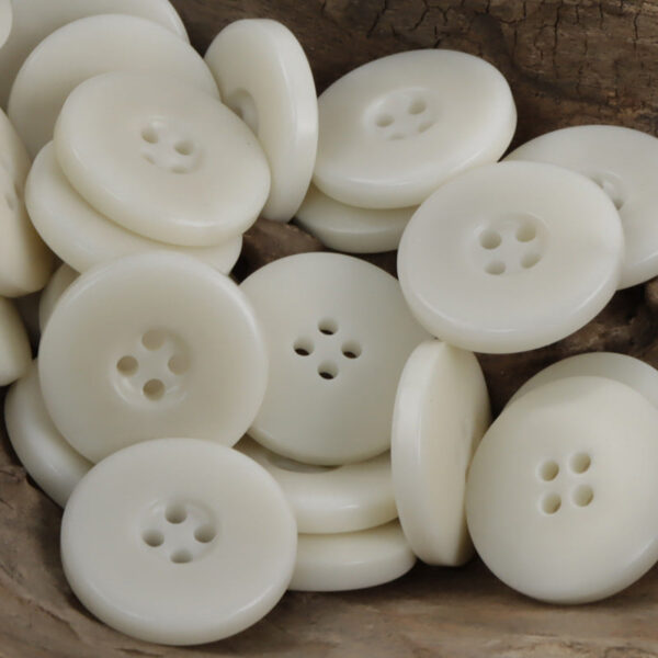 Wide Border Natural Palm Fruit Tagut Nut Buttons 10pcs - Lots of Buttons