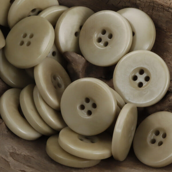 Wide Border Natural Palm Fruit Tagut Nut Buttons 10pcs - Lots of Buttons