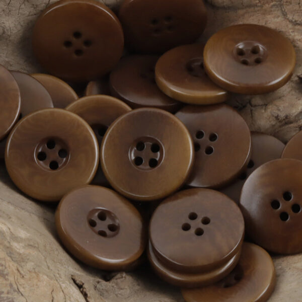 Wide Border Natural Palm Fruit Tagut Nut Buttons 10pcs - Lots of Buttons