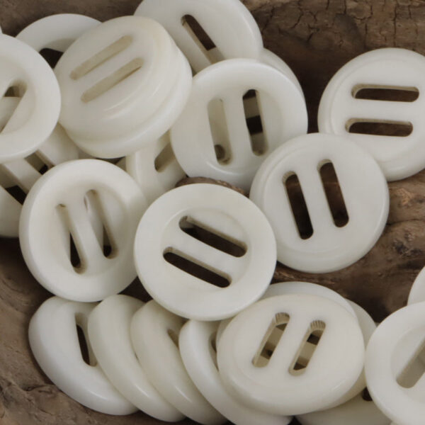 Retro Natural Tagut Nut Long-Eye Adjustable Slider Buckle 10PCS - Image 3